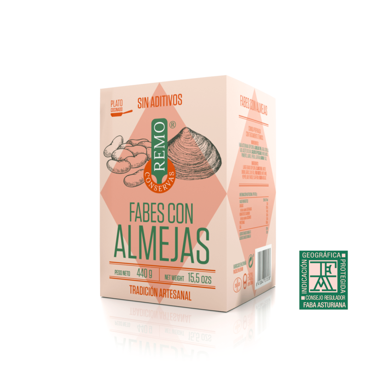 Fabes con Almejas de Conservas Remo, platos cocinados asturianos, Gorfolí tienda online de productos gourmet de Asturias