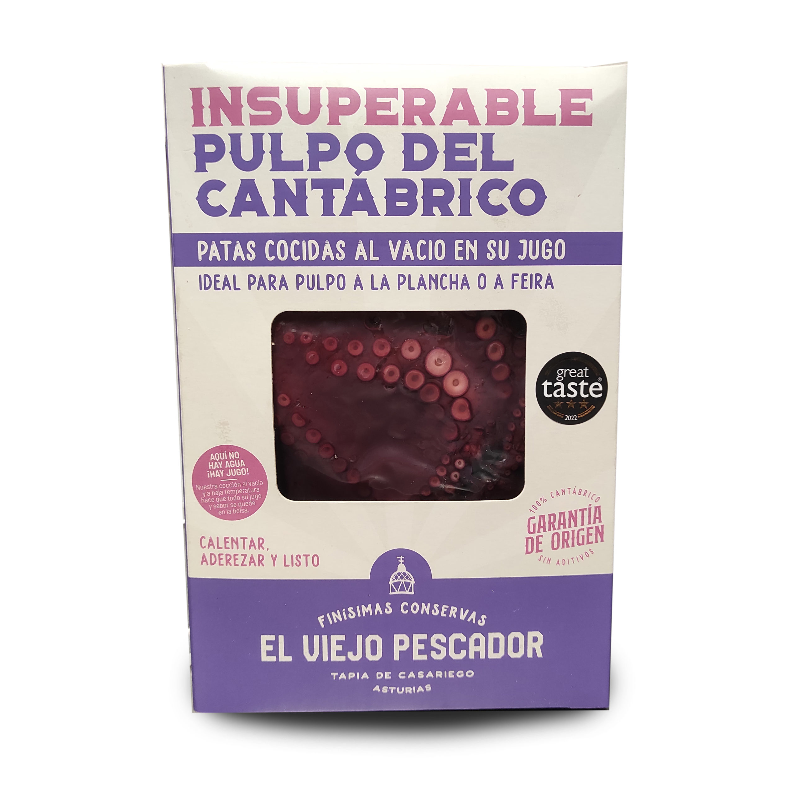 El Viejo Pescador Insuperable Pulpo del Cantábrico, Gorfolí tienda online productos Asturianos Gourmet